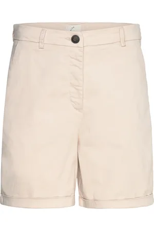 Fiveunits Emmafv Shorts Bottoms Shorts Chino Shorts Cream