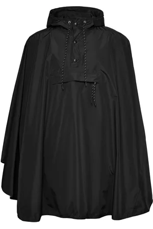 Beck Söndergaard Solid Rain Cape Outerwear Rainwear Rain Coats Black