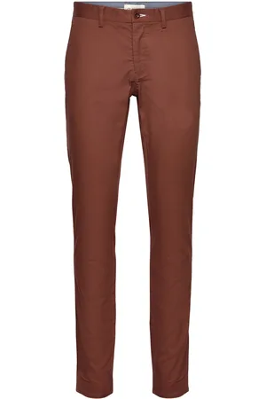 GANT Slim Chinos Bottoms Trousers Chinos Burgundy