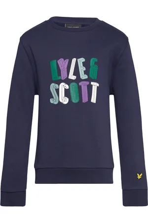 Lyle & Scott Polygon Graphic Sweatshirt Tops Sweat-shirts & Hoodies Sweat-shirts Navy