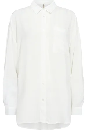 soyaconcept Sc-Falula Tops Shirts Long-sleeved White