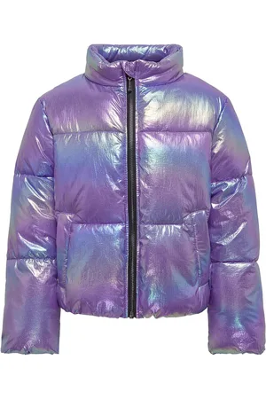 ONLY Kogceline Metallic Short Puffer Cs Otw Fôret Jakke Purple