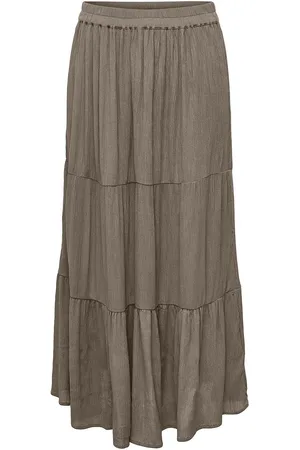 ONLY Onlniki Midi Skirt Wvn Cs Skirts Knee-length & Midi Skirts Green