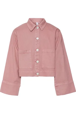 VERO MODA Vmkitt Ls Short Color Jacket Girl Outerwear Jackets & Coats Denim & Corduroy Pink
