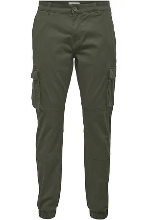 Only & Sons Onscam Stage Cargo Cuff Life 6687 Noos Bottoms Trousers Cargo Pants Khaki Green