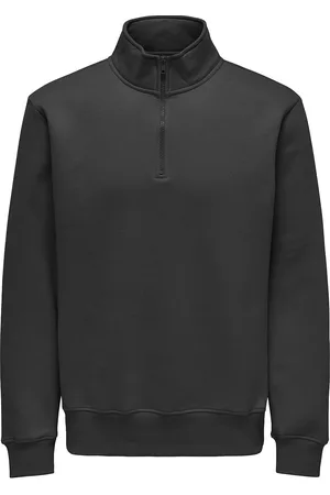 Only & Sons Onsconnor Reg 1/4 Zip Sweat Tops Sweat-shirts & Hoodies Sweat-shirts Black