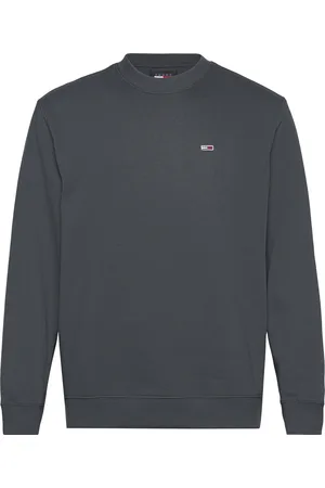 Tommy Hilfiger Tjm Reg S Flag Fleece Crew Tops T-shirts Long-sleeved Grey