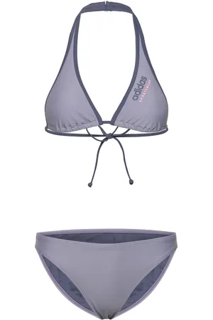 adidas Padded Sportswear Neckholder Bikini Sport Sport Clothing Sport Swimwear Sport Bikinis Silver
