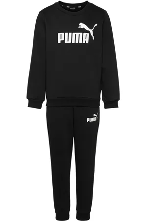 PUMA No.1 Logo Sweat Suit Fl B Sets Sweatsuits Black