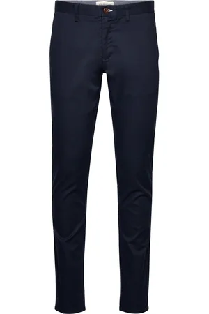 GANT Slim Chinos Bottoms Trousers Chinos Navy