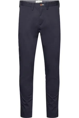 GANT Slim Twill Chinos Bottoms Trousers Chinos Navy