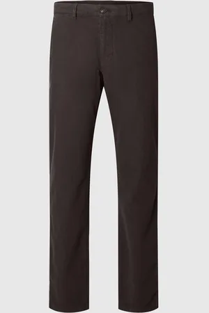 SELECTED Slh175-Slim Miles Structure Dyed Pant Bottoms Trousers Chinos Black