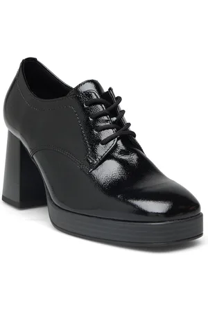Gabor Laced Shoe Shoes Heels Heeled Loafers Black