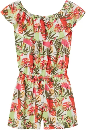 NAME IT Nkfvinaya Ss Playsuit Fffff Noos Jumpsuit Multi/patterned