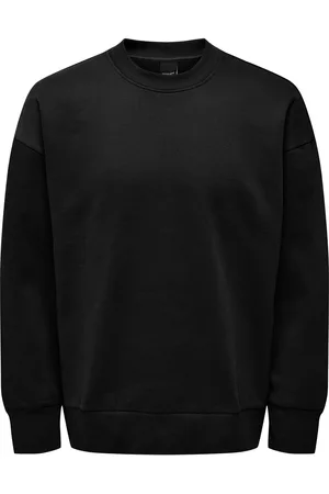 Only & Sons Onsdan Life Rlx Heavy Sweat Crew Tops Sweat-shirts & Hoodies Sweat-shirts Black
