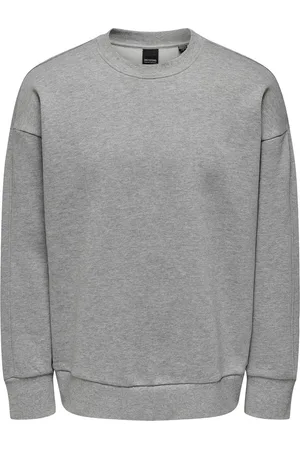 Only & Sons Onsdan Life Rlx Heavy Sweat Crew Tops Sweat-shirts & Hoodies Sweat-shirts Grey