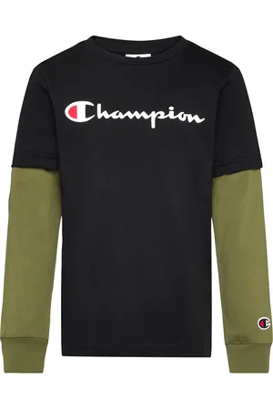 Champion Long Sleeve T-Shirt Sport T-shirts Long-sleeved T-shirts Black