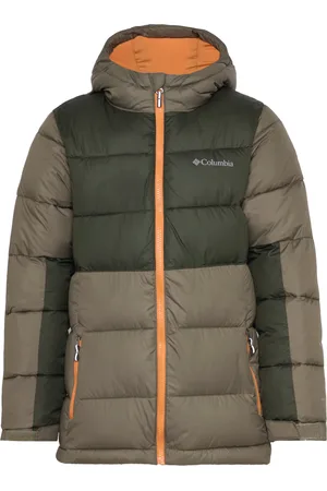 Columbia Pike Lake Ii Hooded Jacket Sport Jackets & Coats Puffer & Padded Khaki Green
