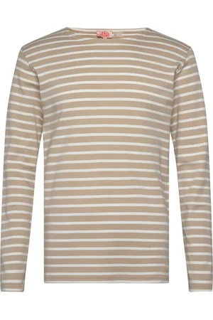 Armor.lux Breton Striped Shirt Héritage Designers T-shirts Long-sleeved Brown
