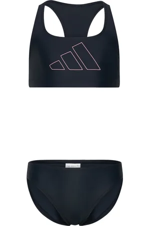 adidas Big Bars Bikini Girls Bikini Black