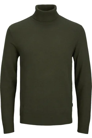 JACK & JONES Jjeemil Knit Roll Neck Noos Tops Knitwear Turtlenecks Green Jack & J S