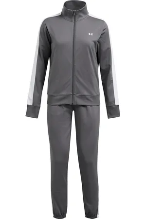 Under Armour Tricot Tracksuit Tops Sweat-shirts & Hoodies Tracksuits - Sets Grey