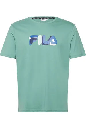 Fila Blunk Regular Graphic Tee Sport Men Sports Clothes Sport Tops Sport T-shirts Green