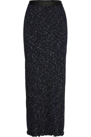 Mads Norgaard 2X2 Cotton Space Maxine Skirt Skirts Maxi Skirts Black