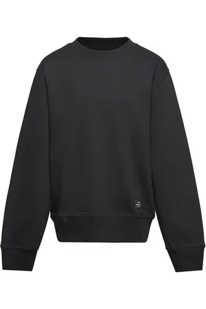 Mads Norgaard Light Terry Solo Sweatshirt Tops Sweat-shirts & Hoodies Sweat-shirts Black
