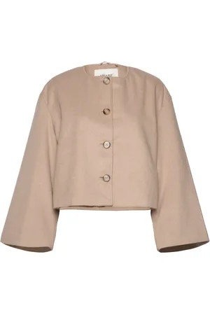 VERO MODA Vmlili Ls Short Jacket Vma Ulljakke Jakke Beige