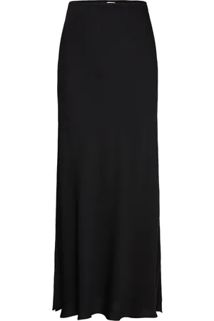 Twist & tango Tyne Satin Midi Skirt Skirts Knee-length & Midi Skirts Black