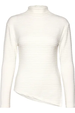 SELECTED Slfganna Ls T-Neck Top Tops T-shirts & Tops Long-sleeved White