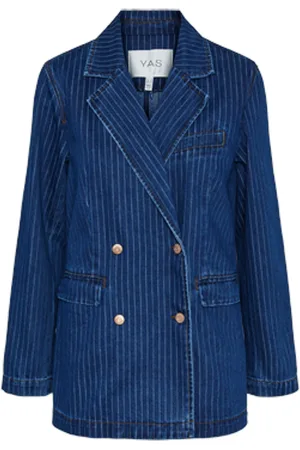 Y.A.S Lomira Ls Denim Blazer S. Dongerijakke Denimjakke Blue