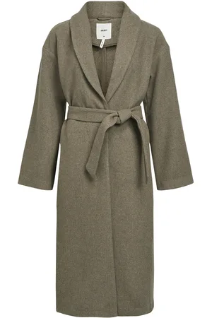 Object Objpisa Long Coat Noos Outerwear Coats Winter Coats Brown