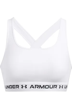 Under Armour Ua Crossback Mid Bra Sport Bras & Tops Sports Bras - All White