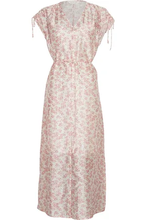 MSCH Mschisadora Sl Maxi Dress Aop Maxikjole Festkjole Pink