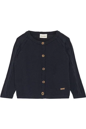 Minymo Cardigan Knit Tops Knitwear Cardigans Navy