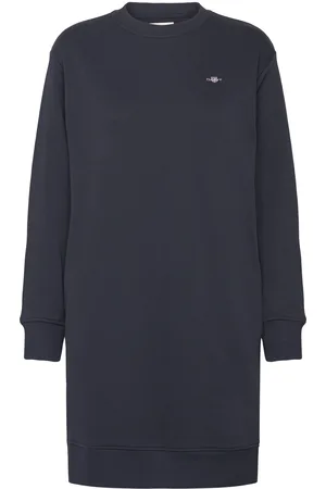 GANT Shield C-Neck Sweat Dress Dresses Sweat-shirt Dresses Navy