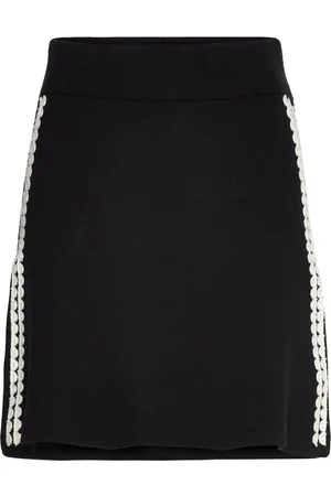 Object Objrashia Knit Hw Re Short Skirt 134 Skirts Short Skirts Black