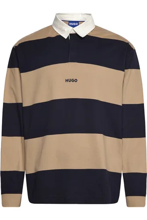 Hugo Blue Noresti Tops Polos Long-sleeved Brown
