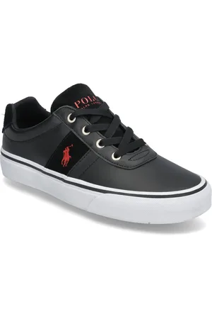 Ralph Lauren Hanford Leather Sneaker Lave Sneakers Black