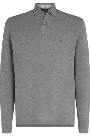 Tommy Hilfiger 1985 Regular Ls Polo Tops Polos Long-sleeved Grey