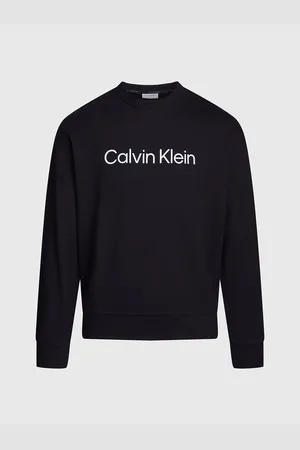 Calvin Klein Hero Logo Comfort Sweatshirt Tops T-shirts Long-sleeved Black
