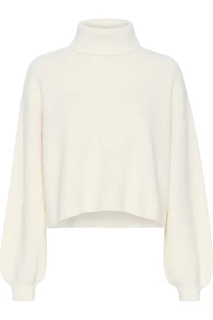Gestuz Mebagz Short Pullover Tops Knitwear Turtleneck White