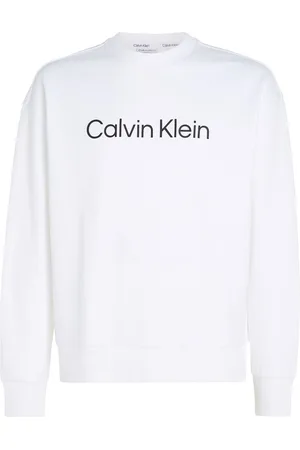 Calvin Klein Hero Logo Comfort Sweatshirt Tops T-shirts Long-sleeved White