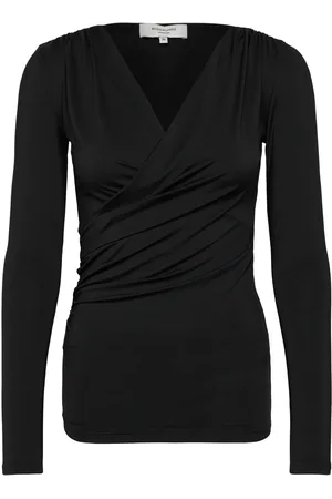 Rosemunde Rwsbillie Ls V-Neck Tops T-shirts & Tops Long-sleeved Black