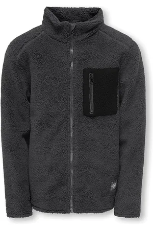 ONLY Kobarchie Teddy Jacket Otw Outerwear Jackets & Coats Anoraks Grey