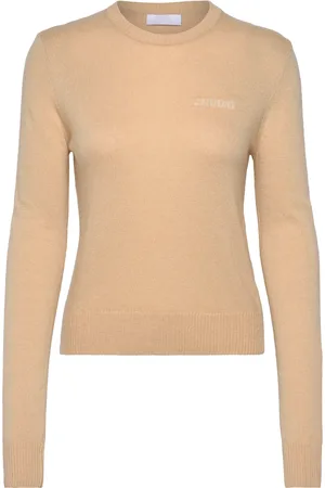 2nd Day 2Nd Lance Tt - Soft Wool Blend Tops Knitwear Jumpers Beige