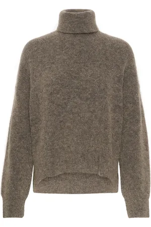 Gestuz Alphagz Rollneck Tops Knitwear Turtleneck Beige