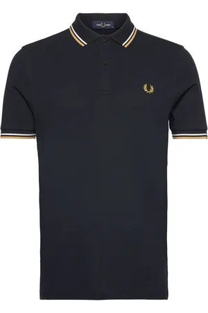 Fred Perry Twin Tipped Fp Shirt Tops Polos Short-sleeved Navy